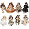 30cm BJD Doll Eclectic High End Design Princess Dress Up Set With Long Hair High Heel Beautiful 3D Eyes Beautiful Accessories