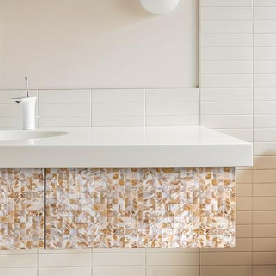 1 Bucată, 30*30 Cm/12*12 Inci, Plăci din Scoici, Sidef, Mozaic Plăci Autoadezive pentru Perete Bucătărie, Baie, Decor Dormitor