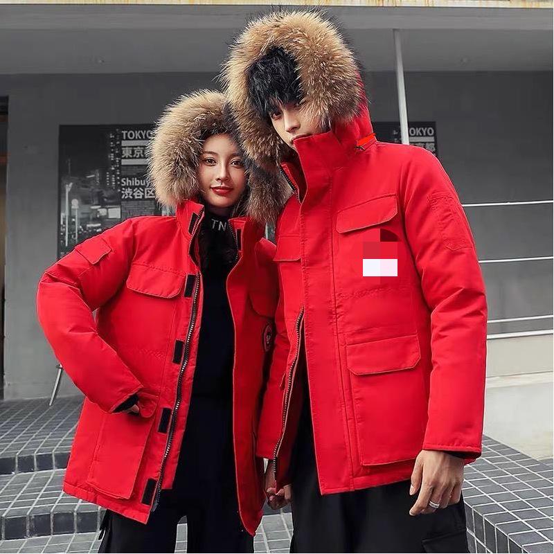 

Пуховик Хлебная куртка Съемная шапка Универсальная короткая модная повседневная куртка L