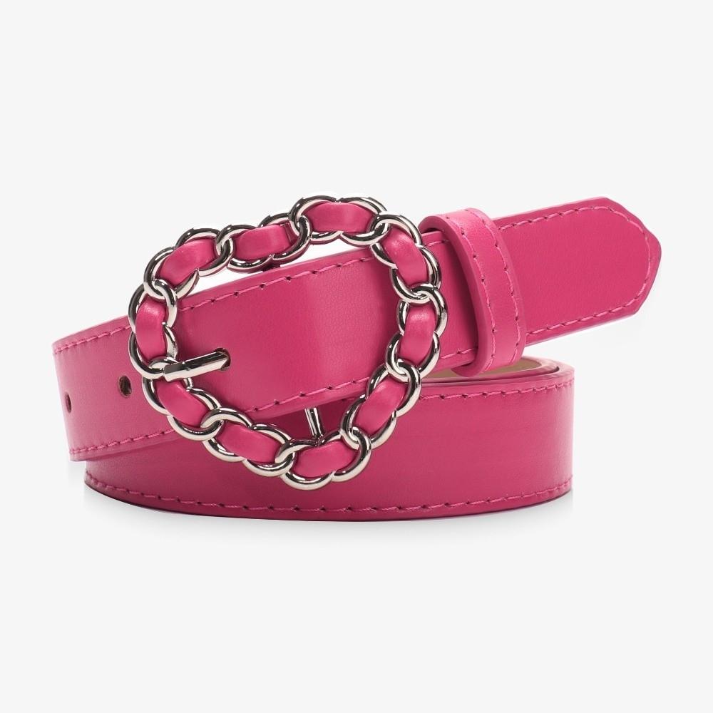 Adjustable Decorative Waist Belt Vintage Faux Leather Waistband Heart Buckle Belt  For Women