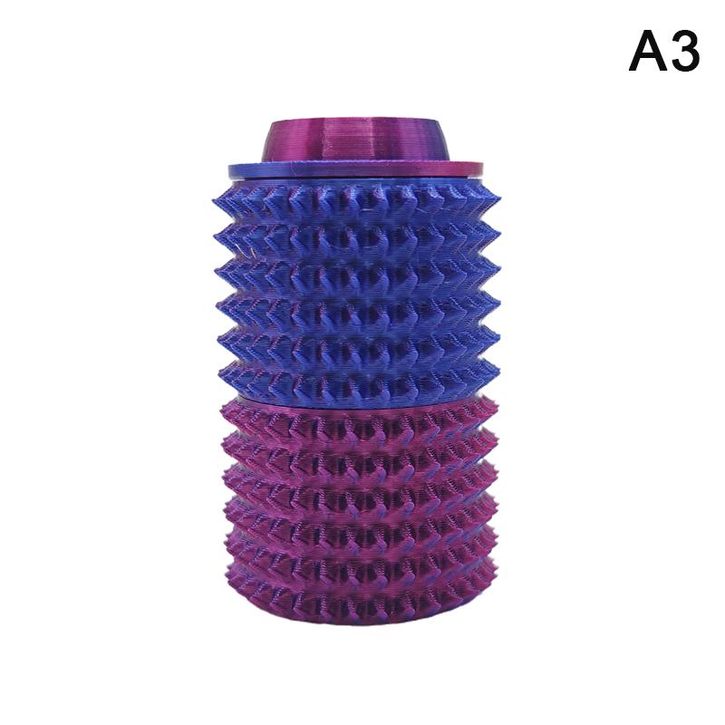 3D Printed Spiky Grippie Stim Click Toy Mini Fidget Rotatable Pressable Massager Stress Roller Anxiety Relief Gift Portable