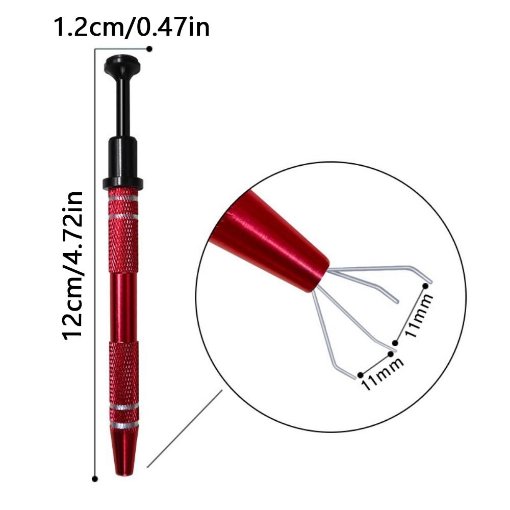 2Pcs Multipurpose 4 Claws Tweezer Non-slip Precision Parts Grabber Pick Up Puller  Screws