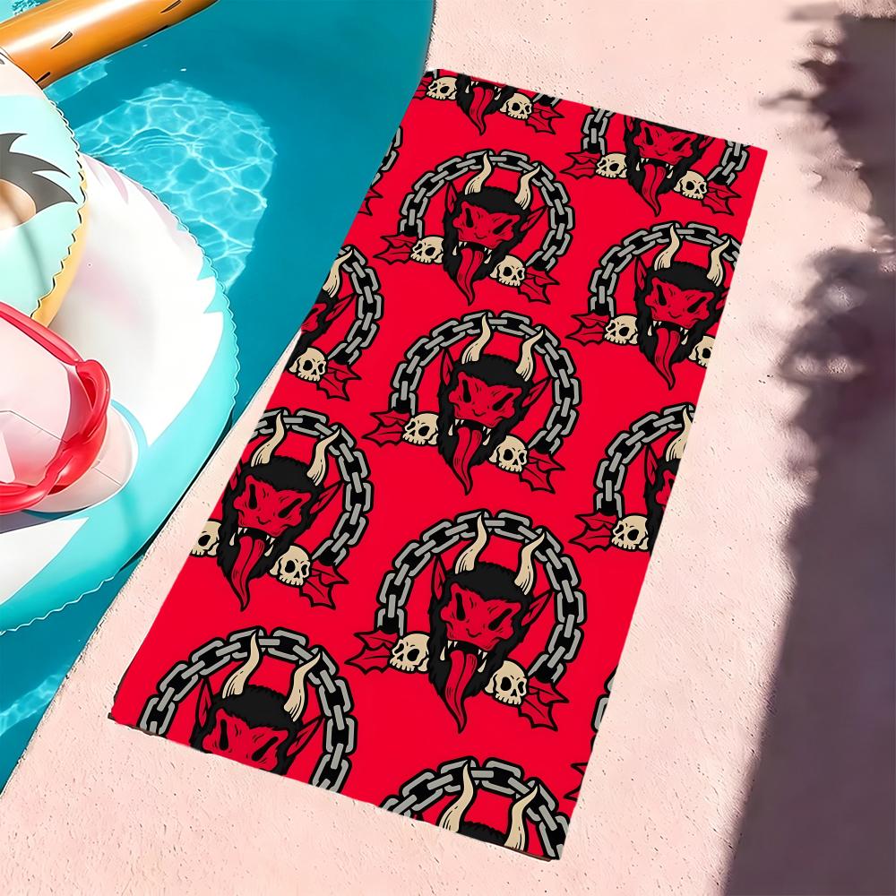 H-Hellraiser Towel Microfiber Beach Towel, Quick-Dry, Sand-Free, Ultra-Fine Fiber, Super Soft.