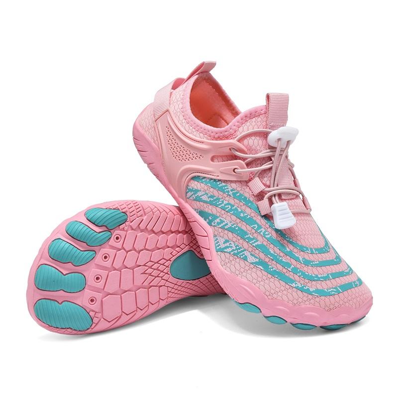 Men Women Water Shoes Quick Dry Non-Slip Five Finger Shoes Outdoor Wading Swimming Barefoot Aqua Shoes Lightweight Sneakers