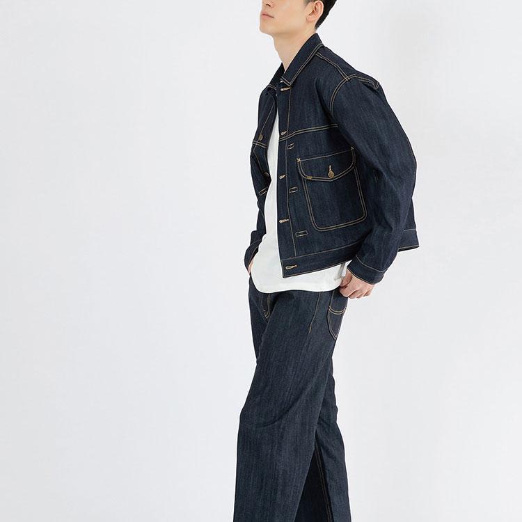 Pointed Collar Denim Jacket Long Sleeve Shirt Men Shirts LE2301JK35