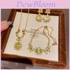 Flower Pendant Necklace With Gold Plating For Women Gift For Summer