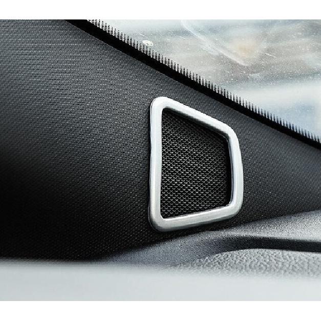 Cover Trim Fit For Ford F150 F-150 2015- A Silver A Post Speaker Frame 2PCS