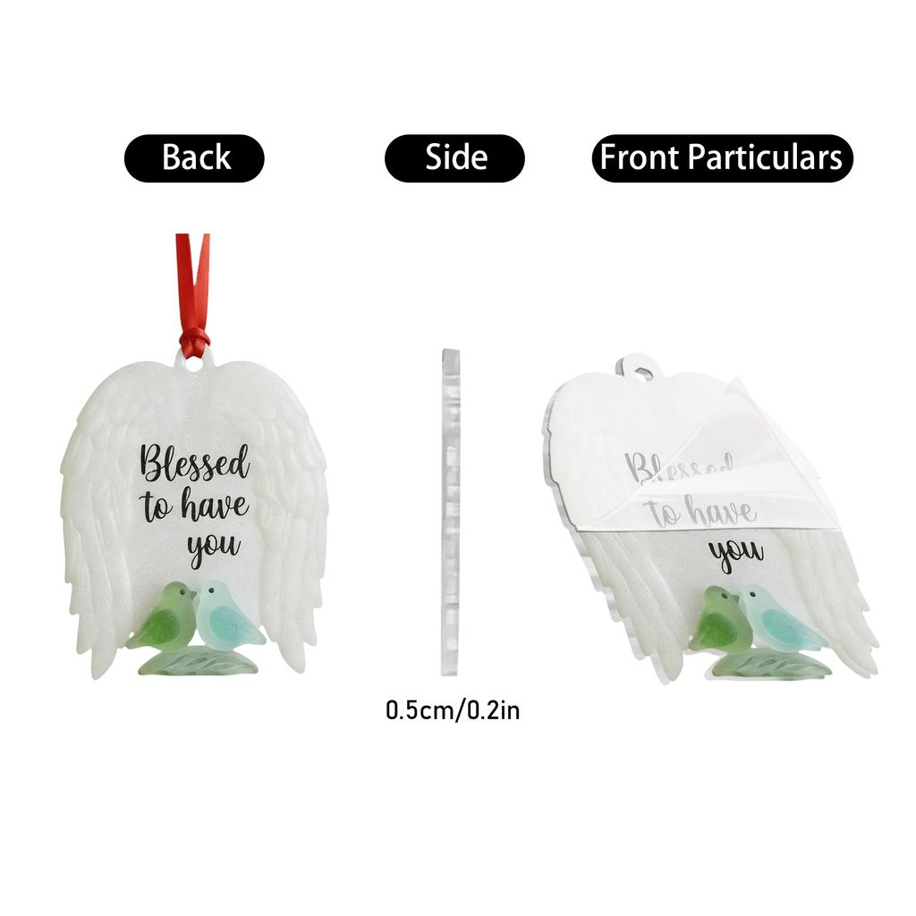 2D Acrylic Christmas Ornaments Hanging Ornaments Suitable For Christmas Tree Decoration