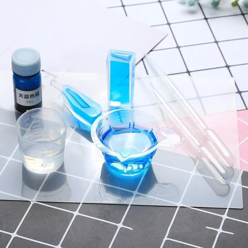 Silicone Pad Clear Mat Resin Pad Craft Tool High Temperature Resistance Sticky Plate Jewelry Making Tool