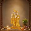 Radha Krishna Idol Statue Showpiece (Resin, 19 cm x 11 cm) - Decoration Items for Home Decor Living Room Mandir Temple Pooja Room
