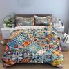 Colorful Geometric Pattern Bedding Set Bedding Set (1 Duvet Cover, 2 Pillowcases, Duvet Not Included)