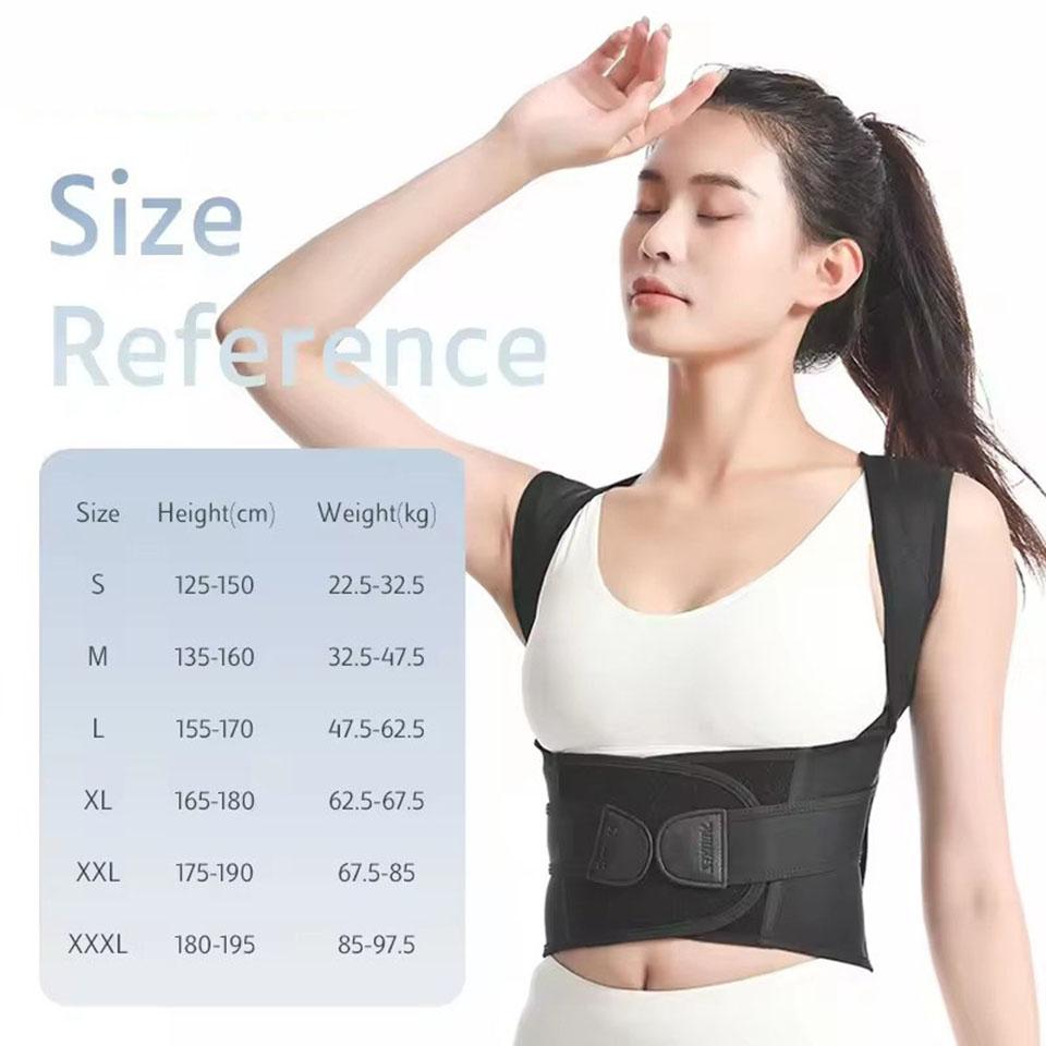 Aolikes Adjustable Posture Corrector Back Brace For Men Women Relief Upper Lower Back Pain Support