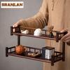 Ancient Desktop Shelf Small Solid Wood Ornament Tea Cup Storage Shelf Tea Set Frame Multi-layer Tea Stand Tea Rack Display Shelf