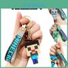 Fantástico Chaveiro Minecraft Creeper Figura Pingente Bolsa Brinquedo Argola de Chave Presentes de Natal