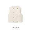 Jnleaog Spring New Arrival Women's Clothing Fashion Style French Fashion Linen Blend Double Breasted Vest 3547709712