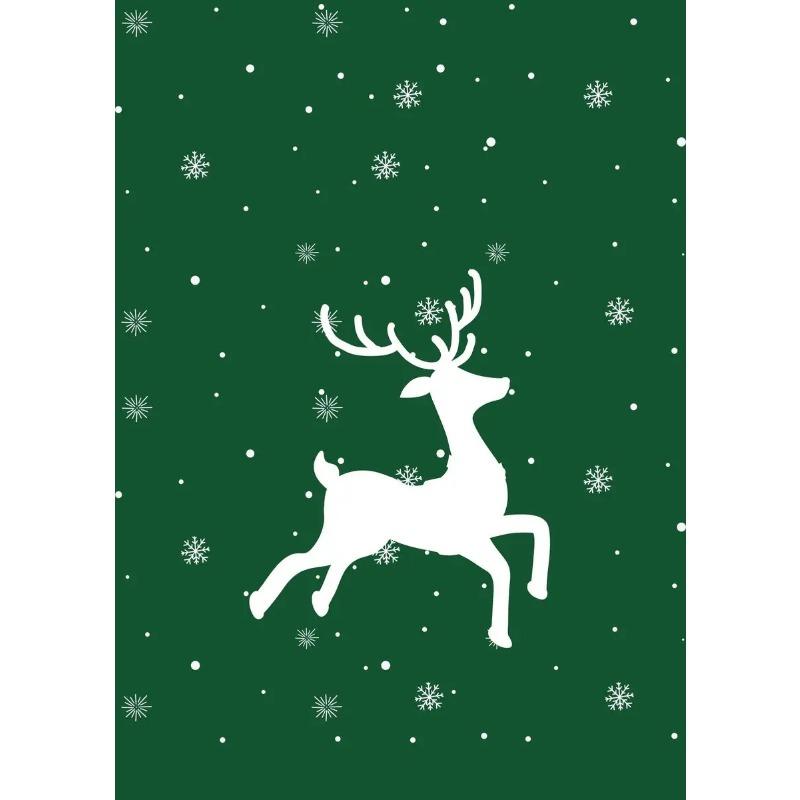 Vintage Merry Christmas Tree Deer Snow Art Poster Canvas Painting Festive Wall Prints for Living Room Home Decor
