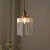 Japansk hjemmedekorasjon i glass anheng Lampe Vintage Messing Rustikk Led-tak hengende lys for soverom Spisebord lysekroner