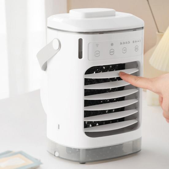 Portable Air Conditioner Easy Control Panel Large Water Tank Natural Wind Mode Colorful Ambient Lights Air Cooler