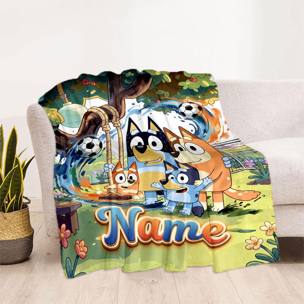 Dad Soccer Fun Customize Text Blanket Gift Personalized Blanket Soft & Cozy Great for Couch Sofa Bedding Living Room All-Season Use
