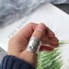 Vintage Ethnic Elephant Ring Adjustable Open Band Copper Plated Women Men Boho Statement Jewelry
