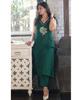 Women Designer Party Wear Cotton Slub Kurti Indian Party Wear Top Tunic Kurta Pant Set