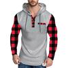 Men's Hooded Sweatshirt, Contrasting Color Sweatshirt, Sports  Casual Jacket