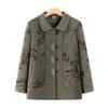Women's Floral Print Lapel Jacket