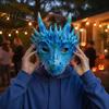Breathable Cosplay Props for Adults Dragon Masque Adults, Halloween 3D Detailed Comic Exhibition Headgear Full Face Festival, Carnival Masquerade