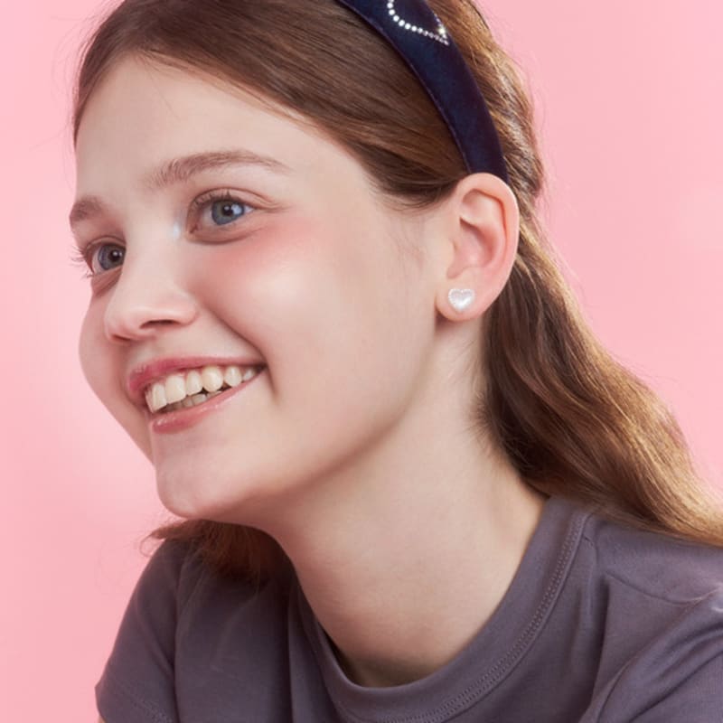 ENGBROX velvet heart cubic hairband_3 colors