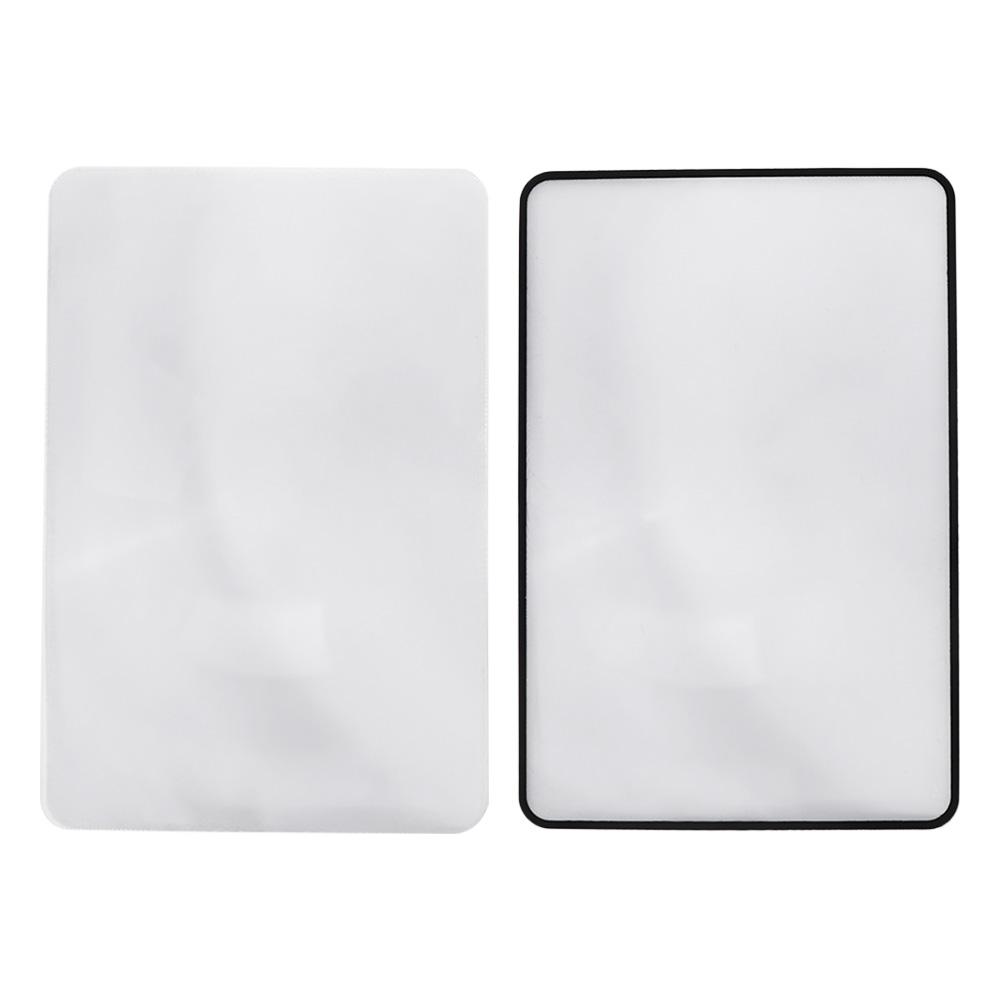Magnification X3 Large Sheet Magnifier Book Page Magnification Multifunctional Reading Aid Lens Portable PVC Glass Lens Unisex
