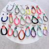 Party Gift Anti Loss Universal Short Wrist Strap with Patch Label Nylon Woven Color Hanging Rope Mobile Phone Lanyard Party Gift