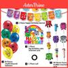 Delightful Numberblocks Theme Balloon Pull Flag Set For Festive Birthday Celebrations
