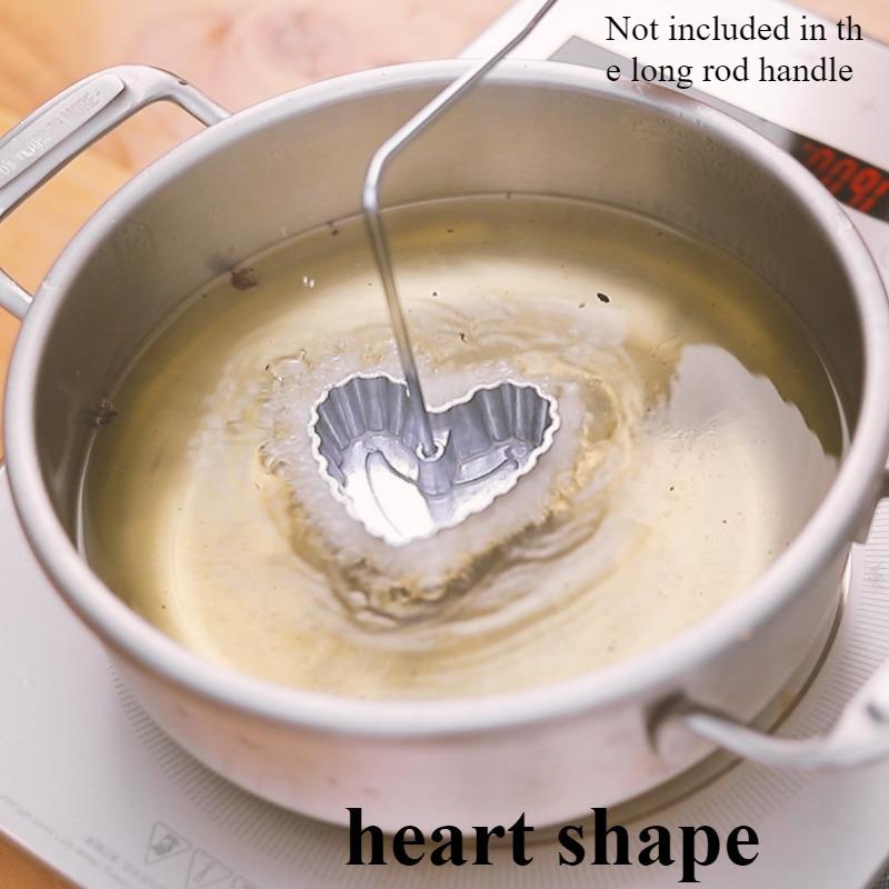 Aluminum Alloy Frying Mold Deep-Fried Dough Cake Mould Shrimp Cake Turnip Strip Spoon Snack Frying Mold Kitchen Baking Tools