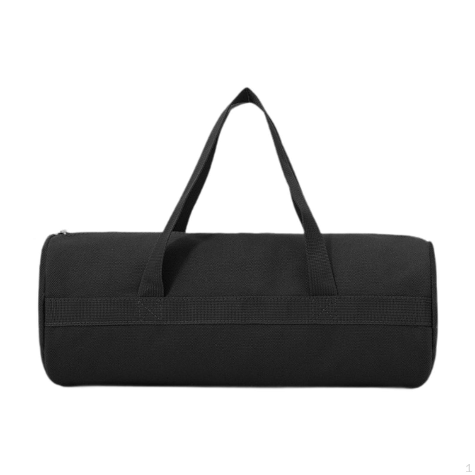 

Outdoor Storage Bag Canvas Camping Equipment Organizer Tent Stakes Zipper Carrying Portable чёрный