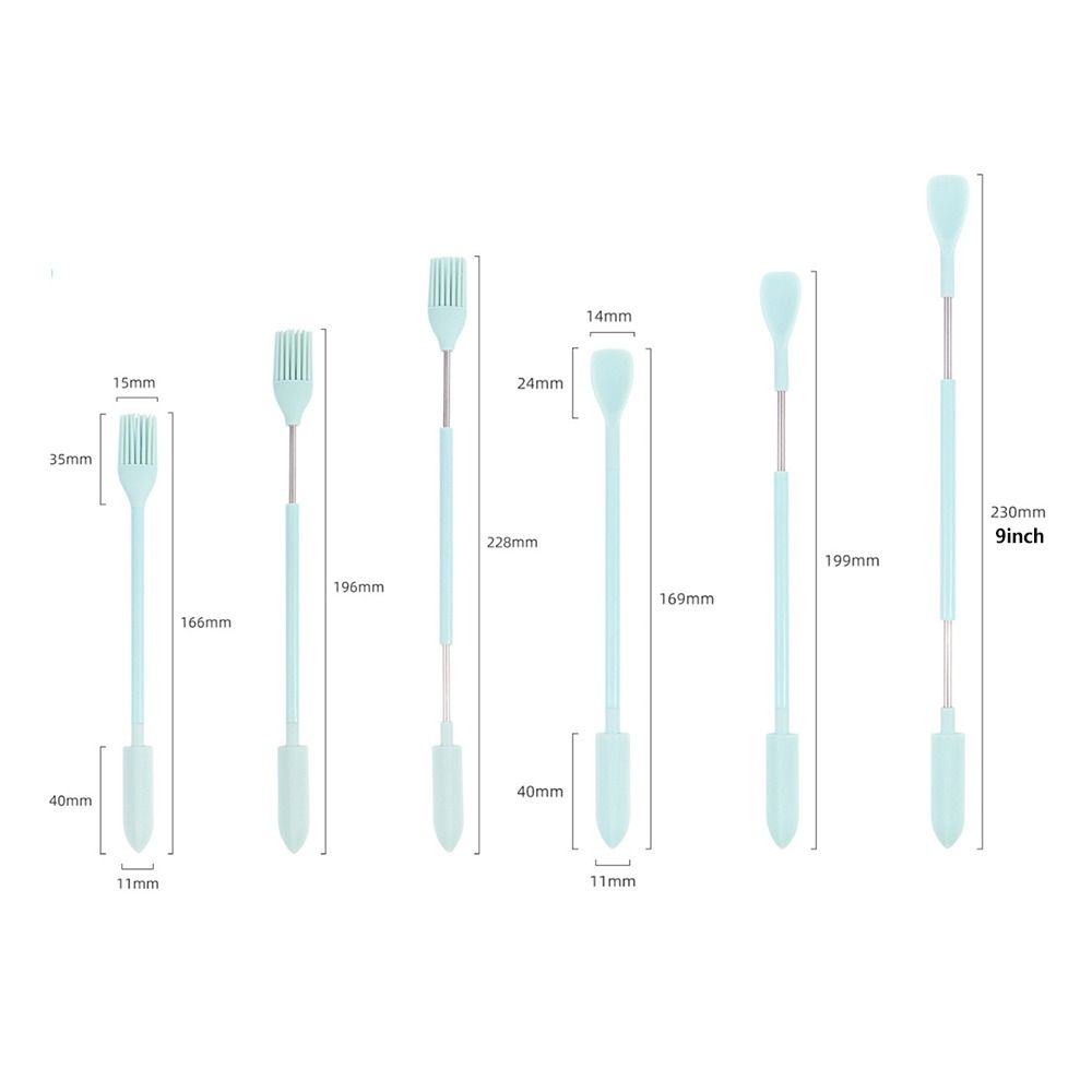 Digging Spoon Makeup Brushes Deep Bottle Scraper Silicone Telescopic Spatula Cosmetics Spoon