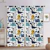 Set Of 2 Cute Cartoon Animal Dinosaur Print Curtains Bedroom Living Room Kitchen Kids Decorative Curtain With Rod Pocket Polyester Perfect For Sitting
