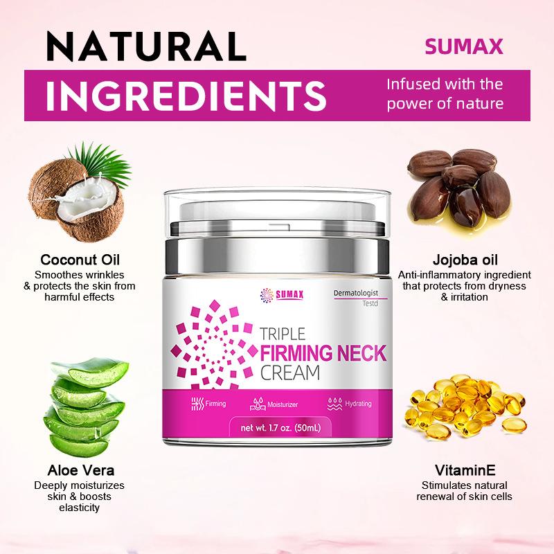 Out Press-on Neck Cream 50ml Mooth Delicate Radiant and Translucent Rapid Absorption of Skin Retinol Anti Aging Serum