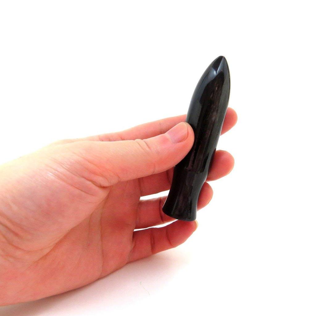 Kassa bullet stick black buffalo length 8cm x diameter great for Abbey leather (natural horn) approx. approx. 1.8cm (also stick!!)