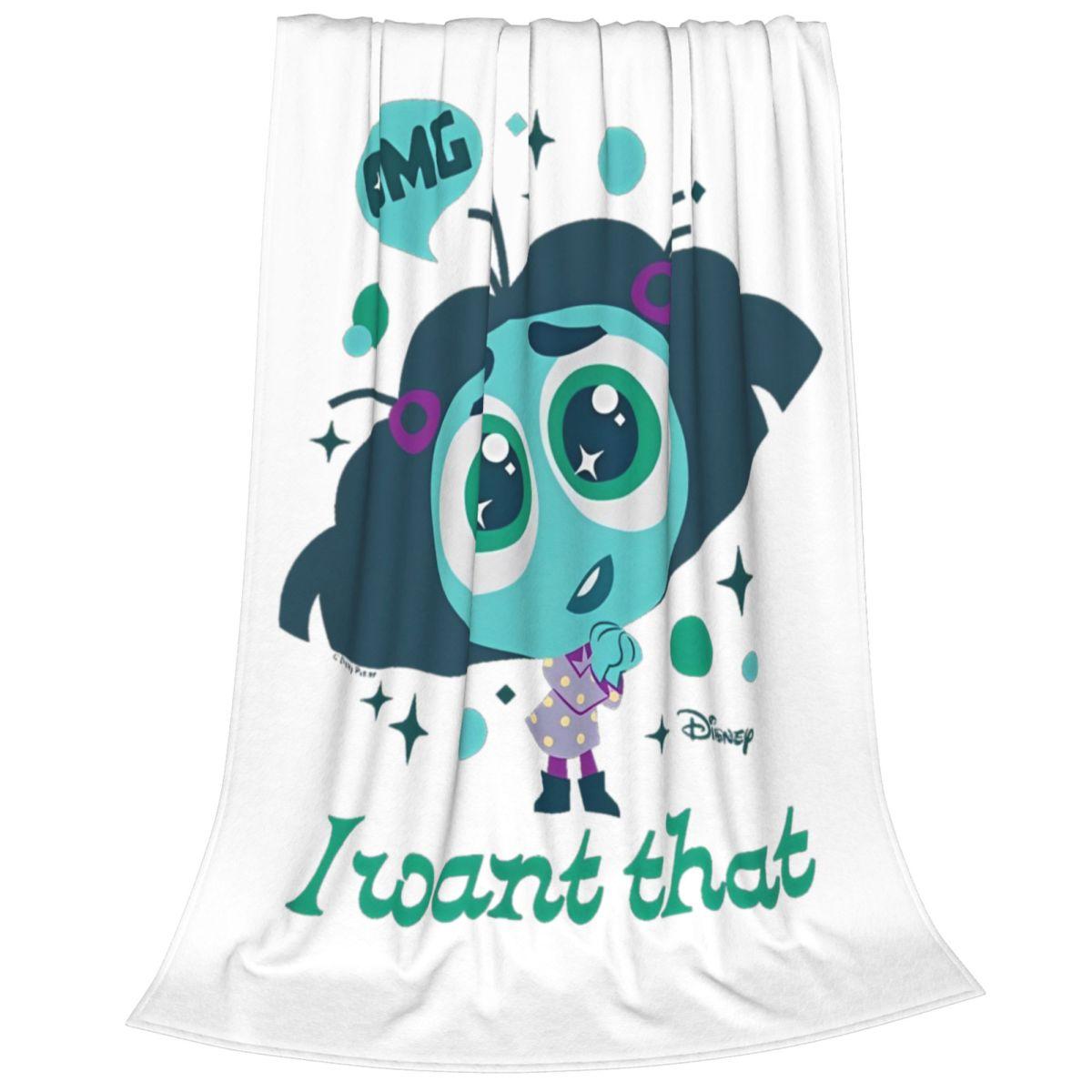 

Official Inside Out 2 Envy Character Blankets Fleece Autumn/Winter OMG I Want That Ultra-Soft Throw Blanket Office Bedspread 30x40in