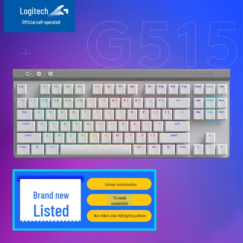 Logitech G515 LIGHTSPEED TKL Low-Profile Wireless Gaming Keyboard