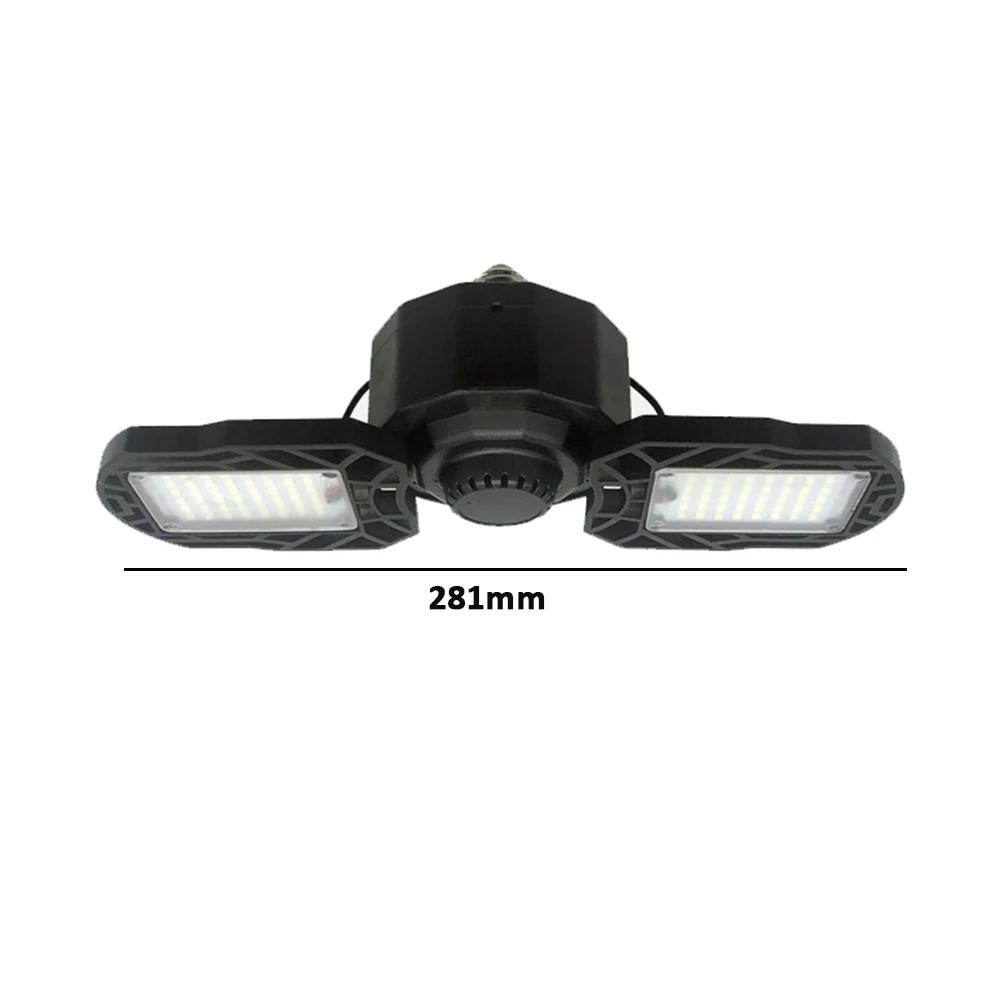 30/45/180W LED Garage Light E26/E27 Deformable Ceiling Light Warehouse Lighting Bulb with 5 Adjustable Panel Industrial LED Lamp