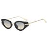 New European and American fashion personalized oval women's fashionable small frame sunglasses trendy outdoor sunscreen versatile sunglasses