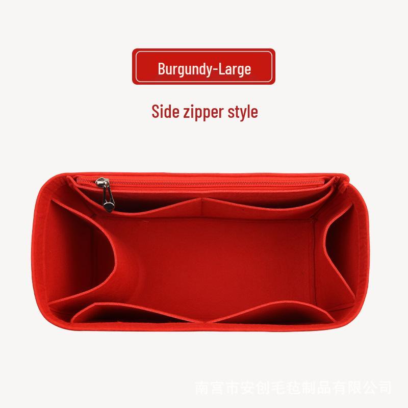 Custom Felt Cosmetic Bag Storage Organizer with Divider