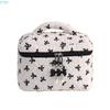 X7XC Travel Makeup Bag Cosmetic Bag Large Capacity Skincare Organisers Lovely Bows Makeup Storage Bag Aesthetic Toiletry Bag