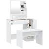 Vidaxl Dressing Table Set, White, 86.5 X 35 X 136 Cm