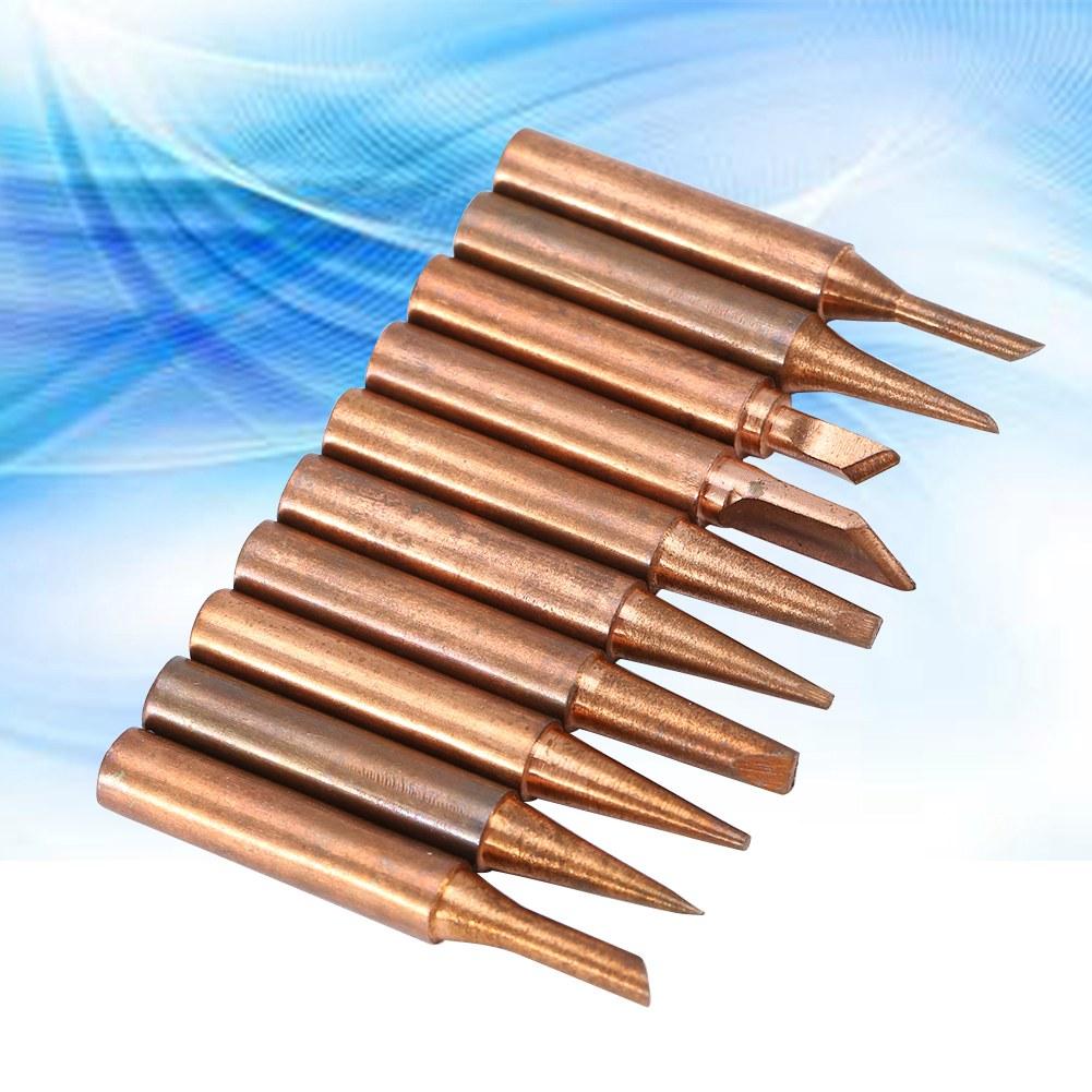 10 buc. vârfuri de lipit din cupru 900MT cu fier gratuit pentru stații de lipit 936, 937, 938, 969, 8586
