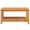 Side Table Oil Natural Finish 90 x 50 x 45 cm Solid Acacia Wood