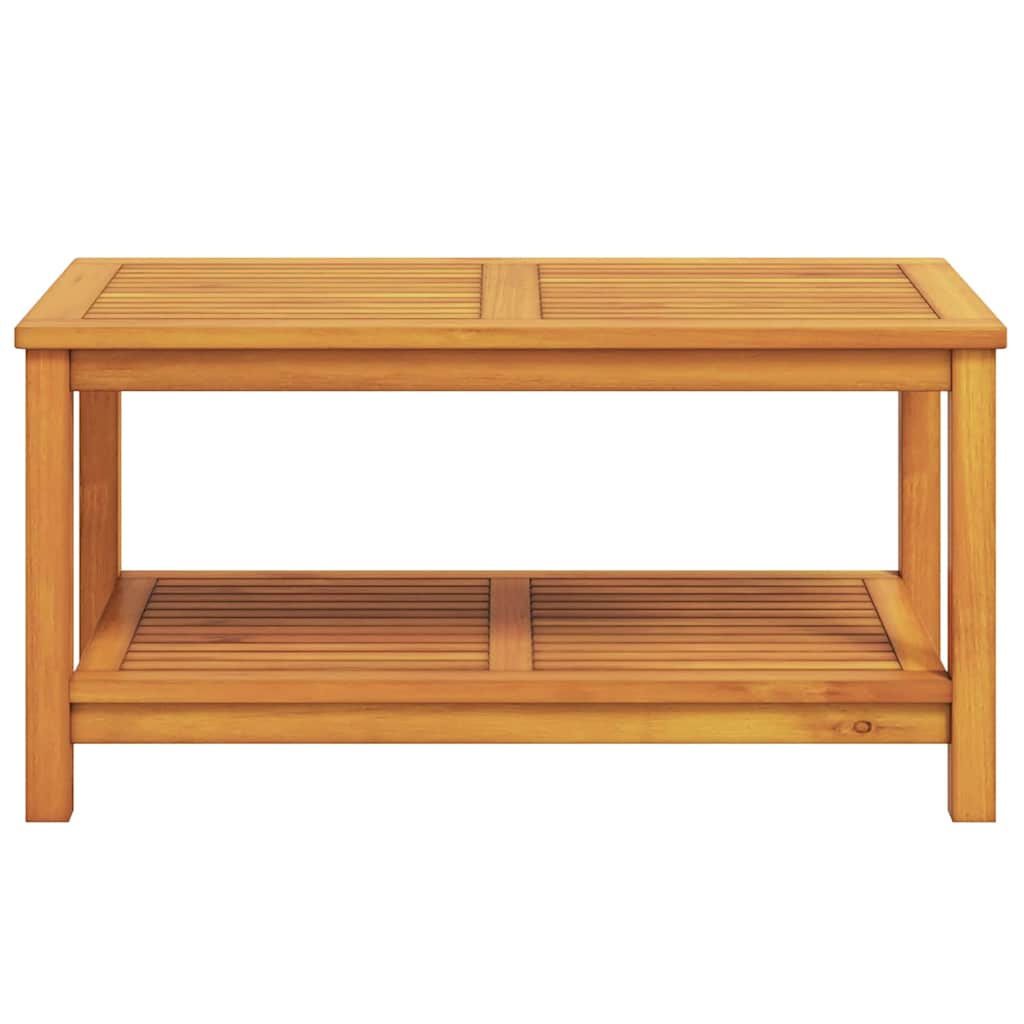 Side Table Oil Natural Finish 90 x 50 x 45 cm Solid Acacia Wood