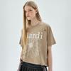 [mardimercredi] FLOWERMARDI CRACKED DESTROYED T-shirt