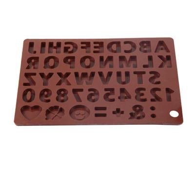 1Pc English Letter Silicone Mold Alphanumeric Candy Biscuit Jelly Ice Baking Mould Cake Decor Soap Candle Making Mold